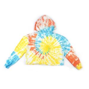 เสื้อครอปฮู้ดดี้ผู้หญิง ไซส์ XS คุณภาพพรีเมียม ลายมัดย้อมและลายหน้ายิ้ม ออกแบบพิเศษ ทรงพอดีตัว ไม่เป็นขุย ระบายอากาศได้ดี - Product Image 5