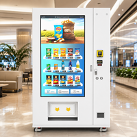 Máquina Expendedora Automática RUNYANG Personalizada para Bebidas y Aperitivos, con Pantalla Táctil y Funcionamiento con Monedas, para Exteriores