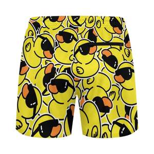 กางเกงขาสั้นว่ายน้ำราคาถูก น้ำหนักเบา ผลิตจากโพลีเอสเตอร์ 100% สไตล์ไฮสตรีท แห้งเร็ว เหมาะสำหรับใส่ไปทะเลในฤดูร้อน พิมพ์ลายแบบรีดร้อนตามสั่ง - Product Image 3