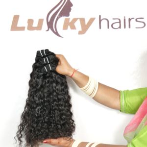 Extensions de cheveux humains vierges naturels, cuticules alignées, vague profonde lâche, Remy indien, fabricants, noir, cuticules alignées - Product Image 3