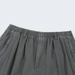 <b>Men</b> Casual Loose Fit Corduroy Cargo Pants Stretch Waist Straight Leg <b>Lightweight</b> Work <b>Trousers</b> with Pockets Streetwear Utility - Product Image 4