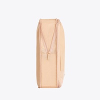 Vente en gros de sacs de rangement essentiels en maille de haute qualité personnalisés, 6 pièces, logo personnalisé, beige, cubes de compression de voyage