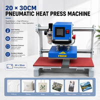 Presse à Chaud Pneumatique Double Station 20x30cm Automatique pour Transfert Thermique de Logos sur T-shirts, Impression DTF et Sublimation