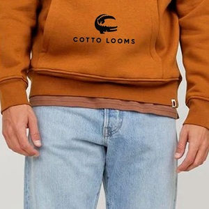 Sweats à capuche pour hommes taux d'usine Offre Spéciale respirant couleur unie pull streetwear polaire mode coton mélangé qualité supérieure - Product Image 3