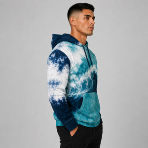 Men Tie Dye <b>Hoodie</b> Custom Logo <b>Soft</b> Cotton Fleece Warm Breathable Pullover Casual Streetwear Tie Dye <b>Hoodie</b> with High Quality - Product Image 2