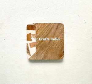 High Quality Home Decor Custom Resin & <b>Wood</b> Coasters <b>Wood</b> Resin Mats Pads Round Home Hotel Epoxy Resin Acacia <b>Wood</b> Coasters - Product Image 5