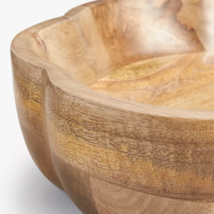 Saladier en bois naturel fabriqué à la main bol de service vaisselle pour restaurants ustensiles de cuisine en gros du Vietnam - Product Image 3