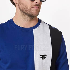 Vente en gros de sweats pour hommes imprimés avec logo personnalisé Sweat-shirt ample à col rond pour hommes - Product Image 4