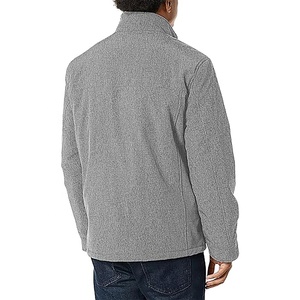 Wholesale Men's Softshell Jackets Breathable Outdoor Nylon Polyester Comfortable Softshell <b>Stand</b> Up Collar for Men - Product Image 6