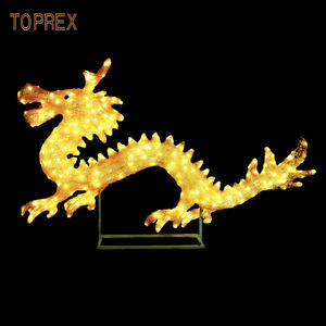 Nouvel an festival chinois lanterne dragon décorations suspendues led acrylique chinois dragon lanterne à vendre - Product Image 2