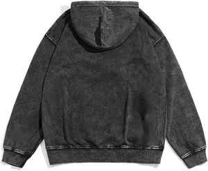 Hombres Retro Y2K Sudadera con capucha Gothic Skull Print Alphabet Blast Moda Sudadera con capucha Harajuku Streetwear Personalizado Fabricante Mayorista - Product Image 2