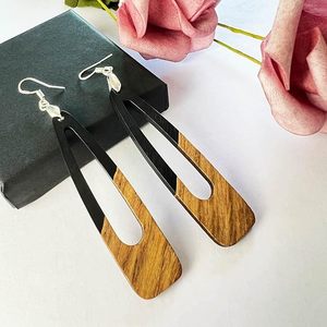Formas minimalistas para una elegancia moderna Pendientes de resina ecológicos hechos de resina Para mujeres ropa sofisticada DE HF CRAFTS - Product Image 5