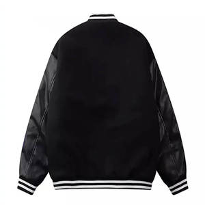 Wholesale Custom Logo Blank Satin Varsity <b>Jackets</b> for Men-Street Style Front Design Winter Windproof Breathable - Product Image 5