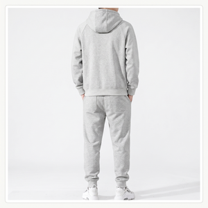 Ensemble jogging homme en molleton de coton et polyester avec capuche zippée - Survêtement de sport imprimé streetwear avec étiquette personnalisée Tailles XS-6XL - Product Image 2