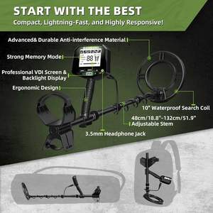 Détecteur de métaux professionnel haut de gamme pour adultes, étanche, haute précision, détection de l'or et de l'argent, utilisation sous-marine, sur la plage, avec convoyeur - Product Image 2