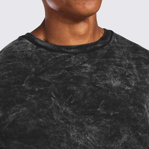 Sudadera de cuello redondo para invierno con estampado digital y bordado, de poliéster/algodón, corte regular, con bolsillo, efecto lavado ácido y desgastado. - Product Image 6