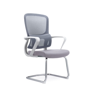 Hiện đại lubar hỗ trợ thiết kế Hight thoải mái Ergonomic grey lưới Ghế văn phòng bọt vải chất liệu với Bow khung - Product Image 2