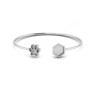 Pulsera de Plata de Ley 925 de Primera Calidad 2026 con Componente de Pata, para Cenizas de Leche Materna, Resina, Forma Rectangular, para Cumpleaños, Nuevo Regalo - Product Image 1