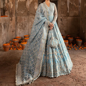 Style moderne nouvelle mode robe de mariée Maxi brodée manches longues tissu respirant personnalisable grande taille décoration florale - Product Image 5