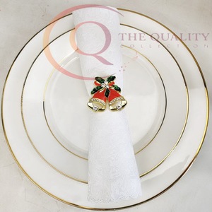 Anneaux de serviette décoratifs en métal pour arrangements de table de mariage de luxe, repas à domicile et mise en scène professionnelle - Product Image 4