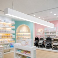 Luminaire linéaire solide pour magasin de puériculture, 900 mm, LED suspendue, lumière douce et dimmable pour zone bébé