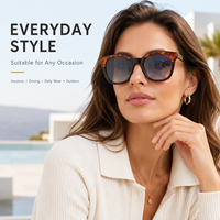 Lunettes de soleil carrées en acétate Mellume, style rétro, logo personnalisé, pour hommes et femmes, verres dégradés bleu et noir, lunettes de soleil