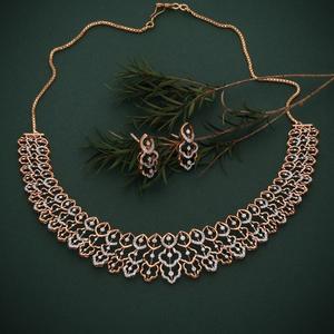 Collier statement serti à griffes 2,902 ct, boucles d'oreilles clous de luxe 0,416 ct, or jaune 18 carats, ensemble de bijoux en diamant de laboratoire pour femmes - Product Image 4