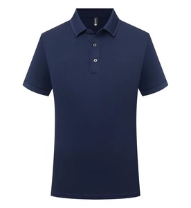 เสื้อโปโลสำหรับผู้ชายแบบสั่งทำสำหรับฤดูร้อนเสื้อยืดธุรกิจแขนสั้นโลโก้สีตัดกันลายทางดีไซน์พรีเมี่ยม - Product Image 1