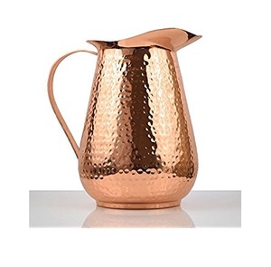 Factory Direct Sale Water Pitcher Jug Decorative Water Serving Pitcher Pure <b>Copper</b> Pitchers Jugs with <b>Handle</b> - Product Image 2