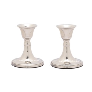 Royal Look Metal Taper <b>Candle</b> Holder Silver Finished for <b>Wedding</b> and Home Lighting Decoration Tabletop <b>Candle</b> Taper - Product Image 2