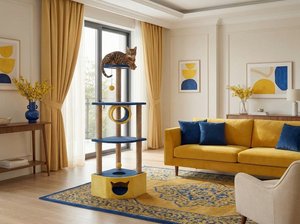 Amistar Medea Classic – Premium 4-Level Jute <b>Cat</b> Tree with <b>Tunnel</b>, Eco-Friendly Multi-Functional <b>Cat</b> Tower for All Size <b>Cats</b> - Product Image 3