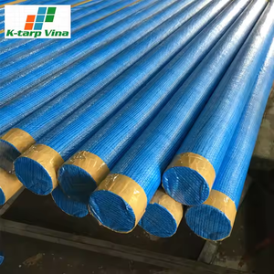 Rollo de lona de PE azul del fabricante vietnamita para uso industrial y agrícola con servicio de corte personalizado - Product Image 2