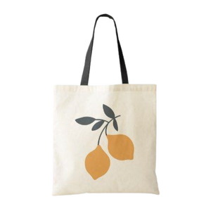 Bolsa de compras reutilizable con patrón de letras de lona de algodón reciclado Cierre de cremallera Logotipo personalizado y opciones de tamaño - Product Image 6