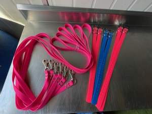 Collier et laisse pour chien en Pvc véritable avec boucle en métal Antique et anneau en D, colliers et laisse imperméables pour animaux de compagnie - Product Image 3