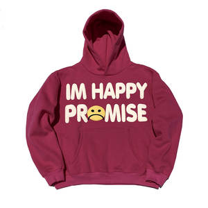 Sweats à capuche surdimensionnés avec impression bouffante personnalisée pour hommes quantité minimale de commande bas 400 GSM Cotton Fleece Mens Customized Puff Print Hoodie Men - Product Image 1