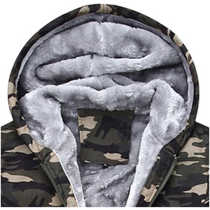 Conjunto de chándales de talla grande impermeables de invierno con diseño de bloque de Color sólido transpirable con estampado de logotipo personalizado para hombre - Product Image 4