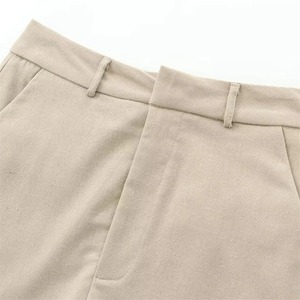 ชุดสูทสั้นเอวสูงสีทึบสำหรับผู้หญิง, สินค้าใหม่ - Product Image 6