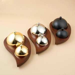 Recién Llegado para Ramadán: Tazón para Servir Dátiles de Alta Calidad, Metal y Madera Ecológicos, Duraderos, con Diseño Moderno y Lujoso - Product Image 2