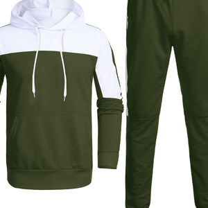Fitness Sports à capuche solide survêtement décontracté personnalisé hiver deux pièces ensemble hommes joggeurs en gros de haute qualité adultes complets - Product Image 6