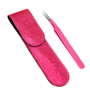 Pinzas Profesionales para Pestañas, Color Rosa, Acero Inoxidable, Extensión de Pestañas, Precisión, Volumen, Aislamiento, Herramienta de Belleza - Product Image 4