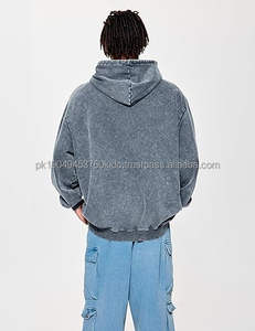 Mens Hoodies Pullover Oversized Hoodie Wash Plush Thermal Cotton Hooded <b>Sweatshirt</b> <b>Vintage</b> Heavyweight Hoodie Men Streetwear - Product Image 6