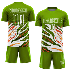 ชุดเสื้อทีมฟุตบอลสำหรับผู้ชายและผู้หญิงชุดเสื้อฟุตบอลแบบสั่งทำชุดเสื้อเจอร์ซีย์แห้งเร็วระบายอากาศได้ดี - Product Image 5