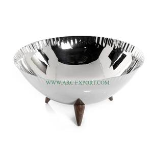 Bols de table en aluminium plaqué or pour la maison et la cuisine Bols de service pour la maison de luxe de qualité supérieure à motif nouveau look - Product Image 2