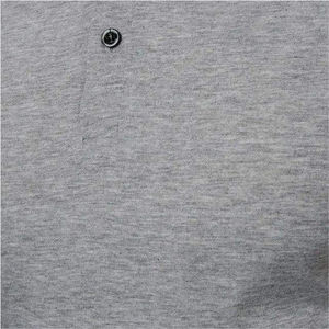 Nueva llegada de los hombres de algodón suave y fibra de bambú de punto informal de talla grande de color sólido deportes para camisas logotipo personalizado de alta calidad - Product Image 5