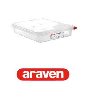 Araven Gastronorm Pan GN 1/2 C Cop. Conteneurs Gastronorm en Polypropylène 32,5 x 26,5 x 6,5 h cm pour Équipement et Fournitures de Restaurant - Product Image 4