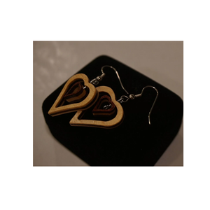 Nuevo diseño de moda pendiente de joyería de madera hecho a mano respetuoso con el medio ambiente pendiente de concha de perla para mujer gran oferta - Product Image 4