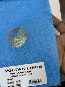 Voltas Poly Cotton Shirting Fabric 58 Premium Linen Finish for Men & Women Apparel In Affordable price - Product Image 3