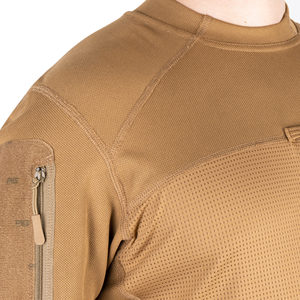 เสื้อยืดแขนยาวผู้ชาย ลายเรียบ น้ำหนัก 200 กรัม ผ้าโพลีเอสเตอร์ 100% ระบายอากาศ แห้งเร็ว ป้องกันรังสียูวี เสริมความแข็งแรง - Product Image 4