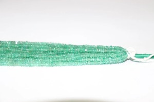 Cuentas de Rondelle facetadas de Esmeralda zambiana natural 15,5 pulgadas/38cm cuentas facetadas de Esmeralda cuentas de joyería de Esmeralda zambiana - Product Image 3