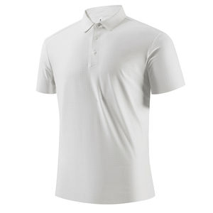 Vente en gros OEM de polos pour hommes en coton respirant, tissu décontracté, tricot, impression numérique, manches courtes, uni, teinture unie, coupe classique - Product Image 6